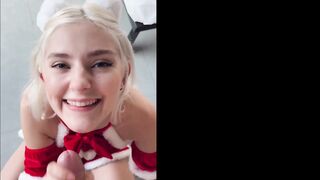 Eva Elfie Mother Christmas Gives A Blowjob